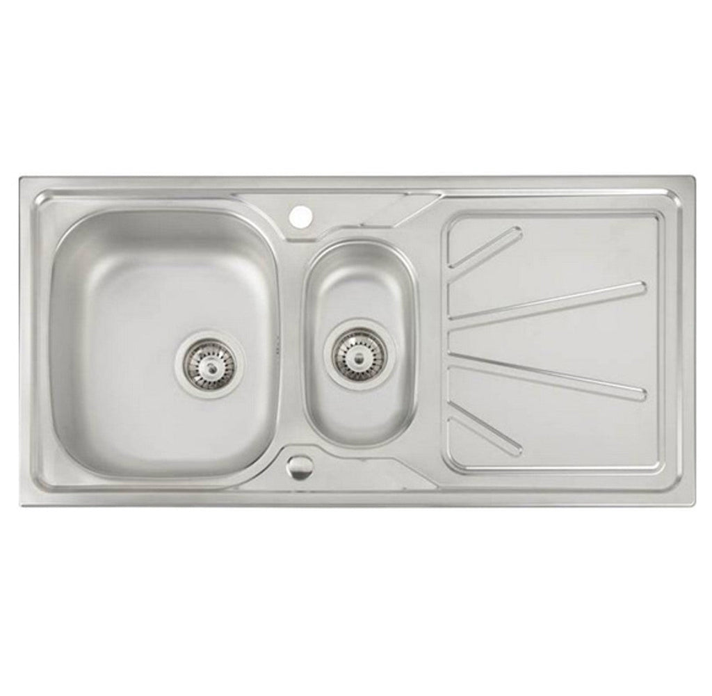 Abode AW5055 Trydent 1.5 bowl Stainless Steel Sink