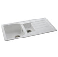 Abode ORIEL 1.5 Bowl Inset Granite Sink white