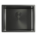 Abode Koto Single Bowl PVD Inset / Undermount Sink Anthracite