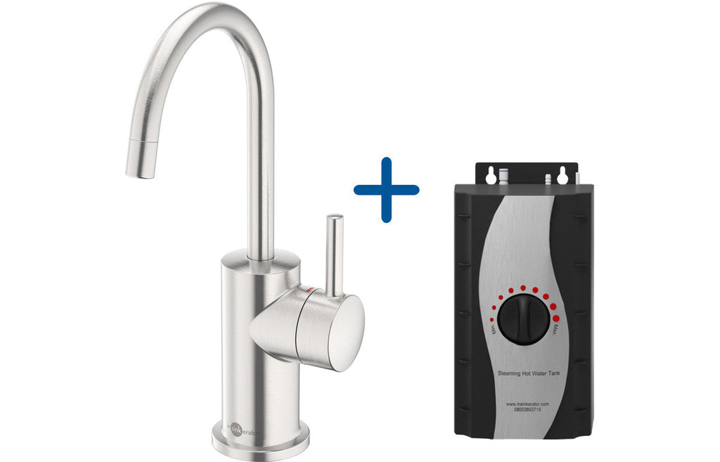 InSinkErator FH3010 Hot Water Tap & Standard Tank - Brushed Steel AIS610