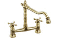 Abode Melford Bridge Mixer Tap - Antique Brass AT1047