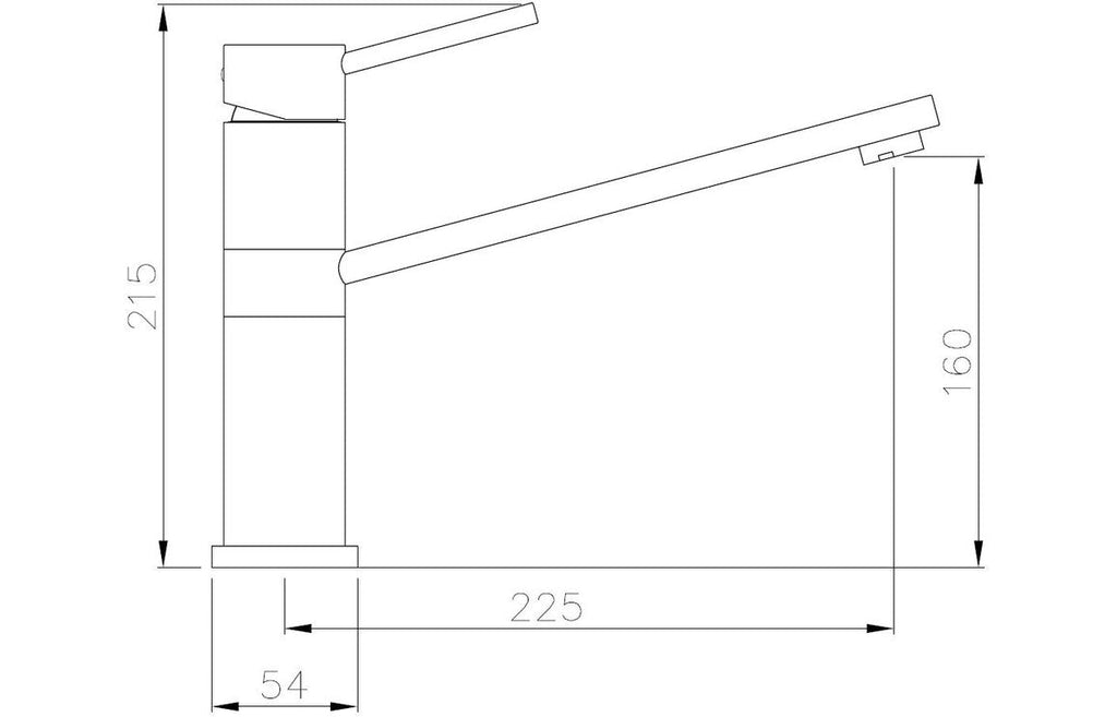 Abode Specto Single Lever Mixer Tap - Chrome AT1224
