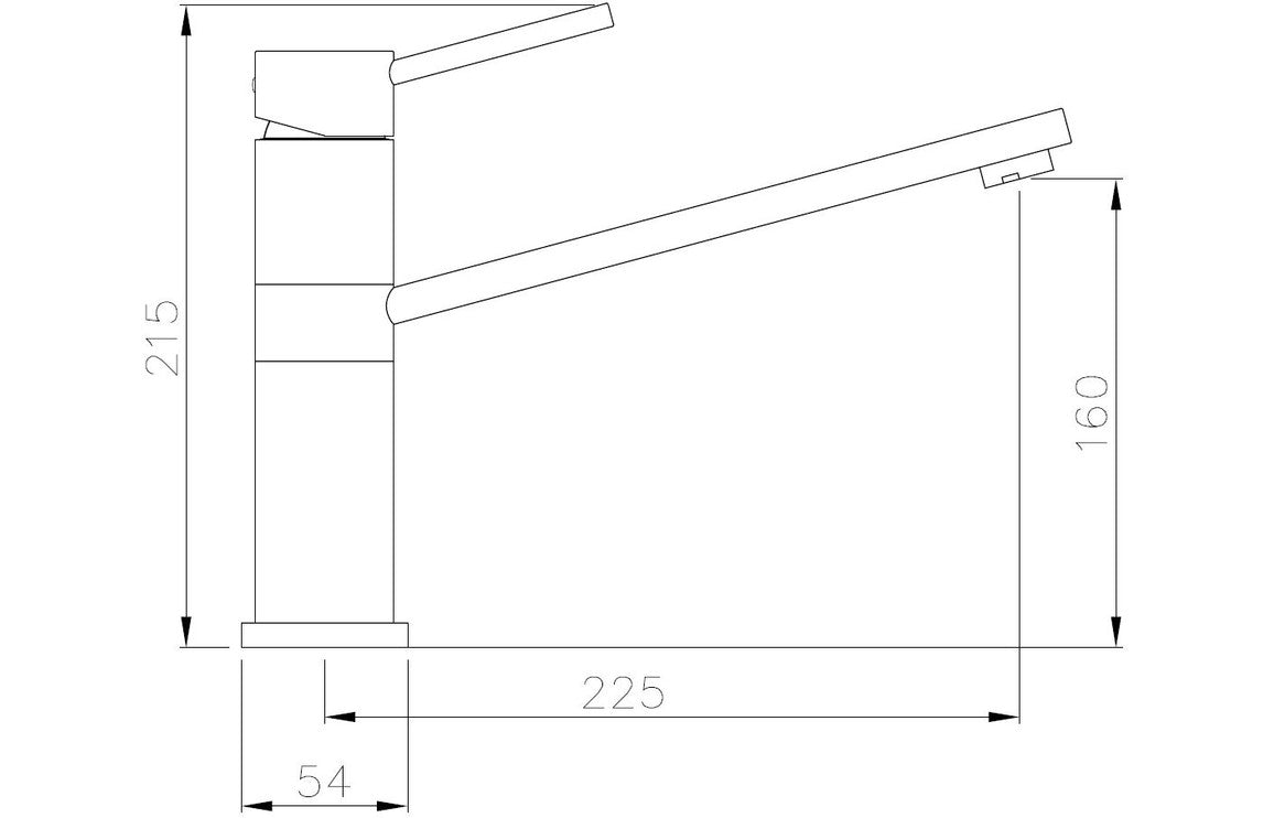 Abode Specto Single Lever Mixer Tap - Brushed Nickel  AT1225
