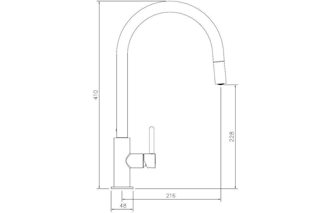 Abode Althia Mixer Tap w/Pull Out - Chrome AT1260
