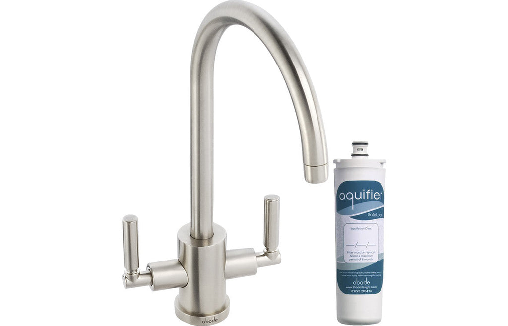 Abode Atlas Monobloc Aquifier Mixer Tap - Brushed Nickel AT2004