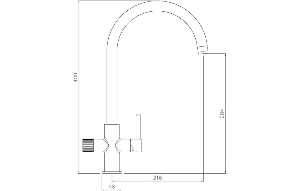 Abode Puria Aquifier Mixer Tap - Chrome AT2042