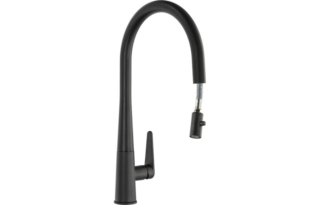 Abode Coniq R Single Lever Mixer Tap w/Pull Out - Matt Black AT2121