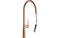 Abode Tubist Single Lever Mixer Tap w/Pull Out - Polished Copper  AT2132