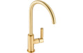 Abode Globe Single Lever Mixer Tap - Brushed Brass  AT2148