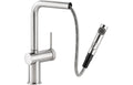 Abode Fraction Pull-Out Mixer Tap - Brushed Nickel AT2157
