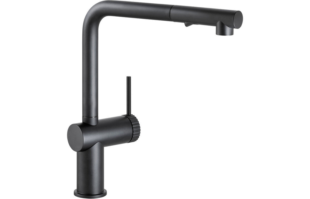 Abode Fraction Pull-Out Mixer Tap - Matt Black  AT2159
