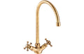 Abode Burford Monobloc Mixer Tap - Antique Brass AT2172
