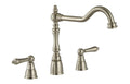 Abode Mayenne 3 Part Mixer Tap - Brushed Nickel AT2236