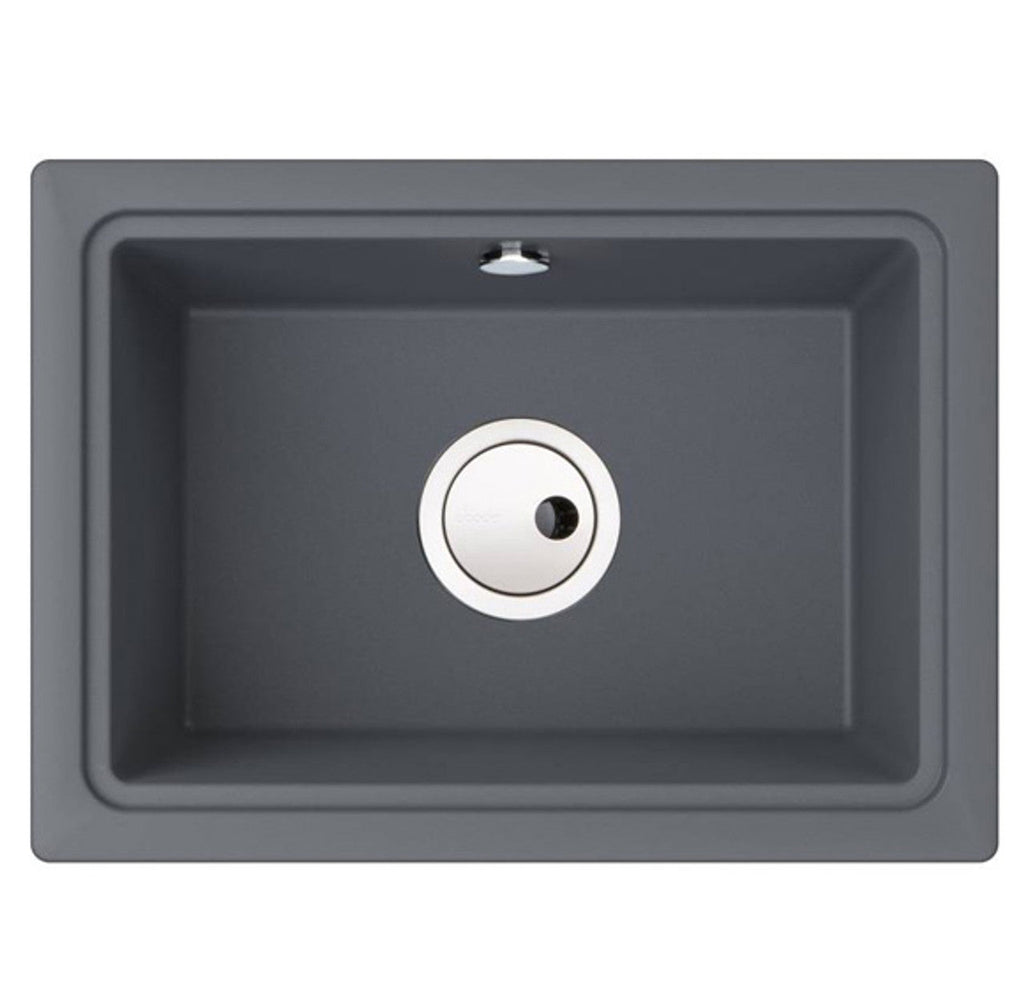 Abode Denton 1.0 Bowl Granite Sink Black