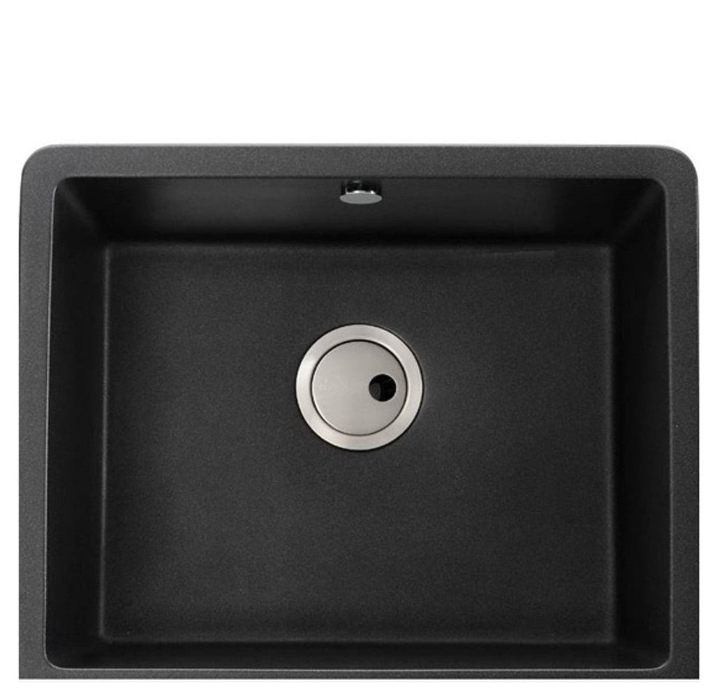 Abode MATRIX SQGR15 1.0 Bowl Granite Sink Large Bowl Black