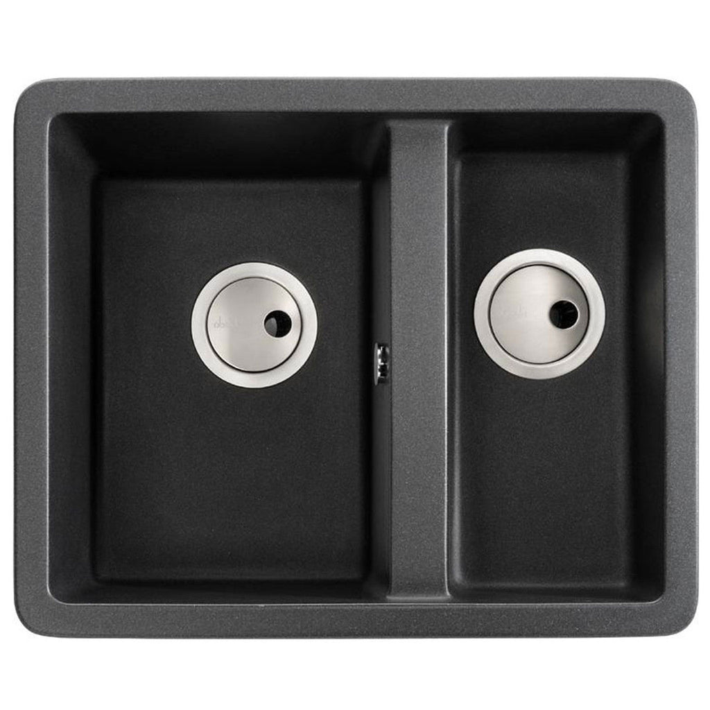 Abode MATRIX SQGR15 1.5 Bowl Granite Sink Black