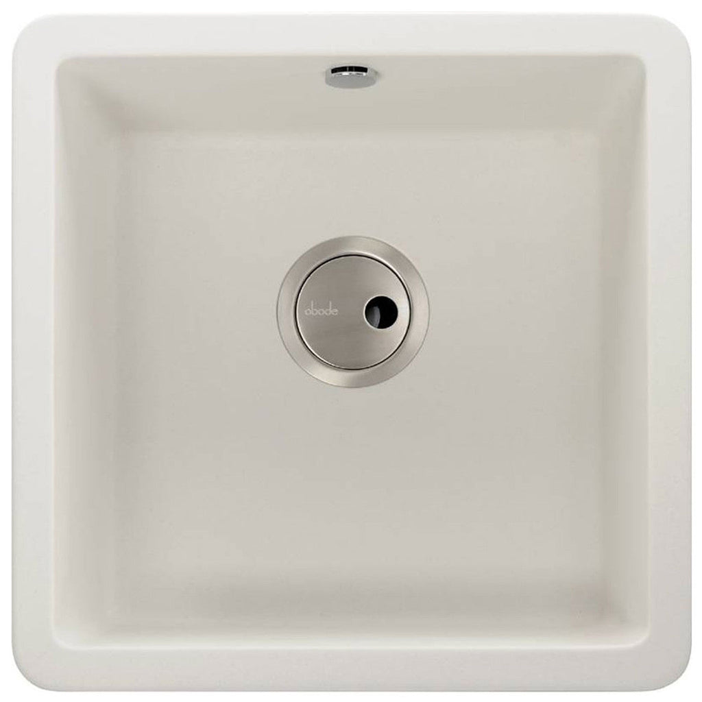 Abode MATRIX SQGR15, 1.0 Bowl Granite Sink White