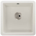 Abode MATRIX SQGR15, 1.0 Bowl Granite Sink White