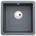 Abode MATRIX SQGR15, 1.0 Bowl Granite Sink Grey