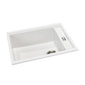 Abode Synchronist Large 1.25 Bowl Kitchen Sink Inset / Undermount White