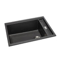 Abode Synchronist Large 1.25 Bowl Kitchen Sink Inset / Undermount Black