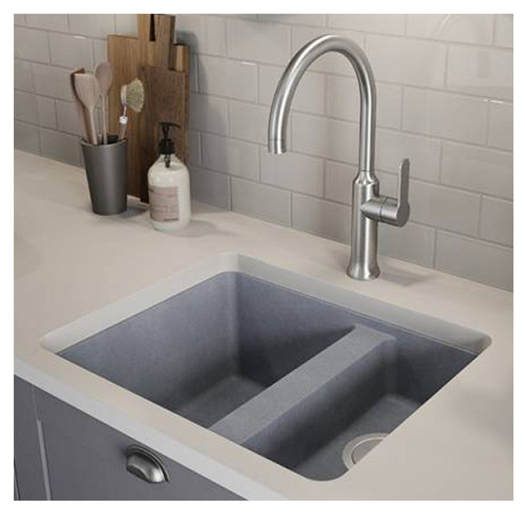Abode MATRIX SQ GR15 1.5 Bowl Granite Sink Grey