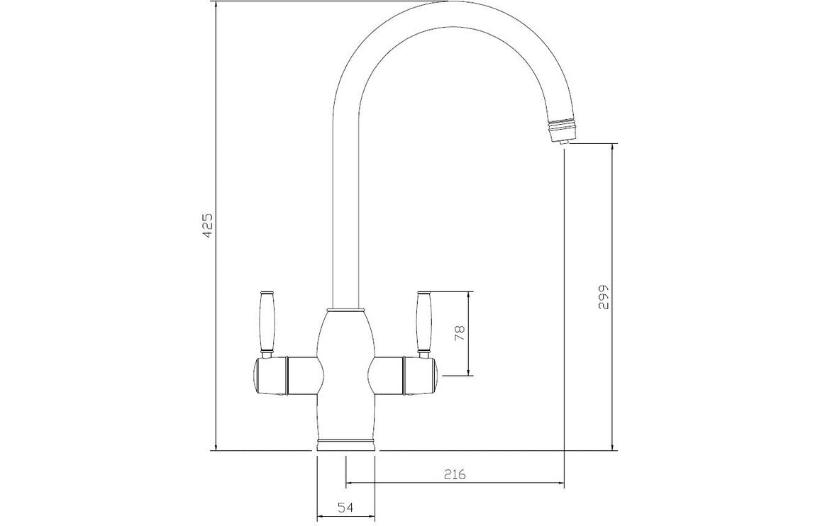 Abode Province 4 IN 1 Monobloc Tap & Proboil.4E Tank - Chrome  PT10052