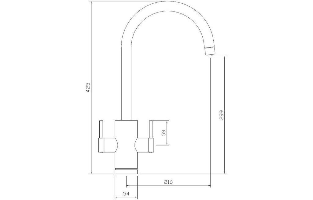Abode Profile 4 IN 1 Monobloc Tap & Proboil.4E Tank - Brushed Nickel PT10022