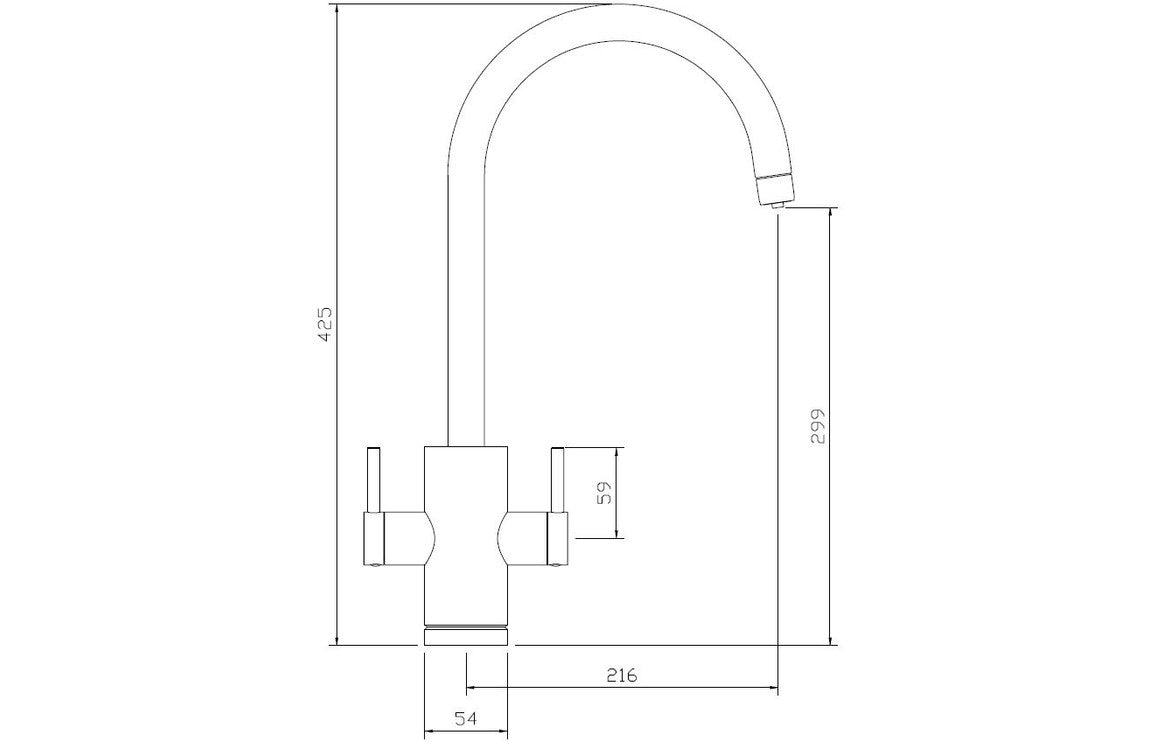 Abode Profile 4 IN 1 Monobloc Tap & Proboil.4E Tank - Brushed Nickel PT10022