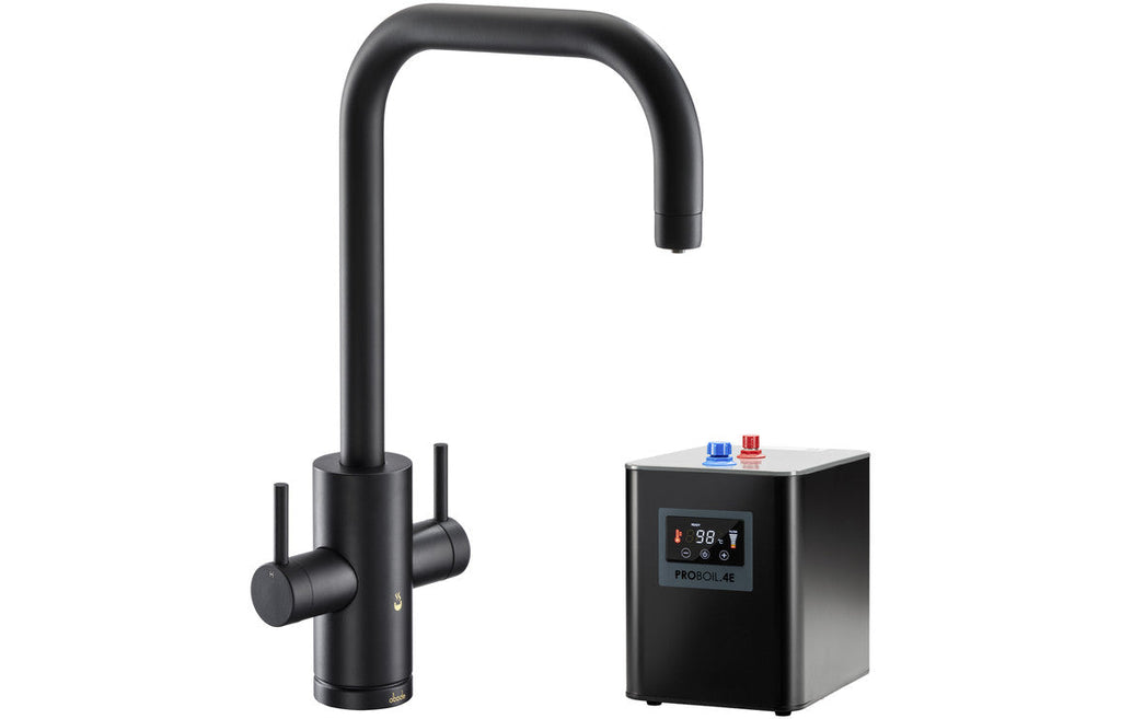Abode Project 4 IN 1 Monobloc Tap & Proboil.4E Tank - Matt Black PT10272