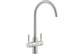 Abode Prostream 3 IN 1 Swan Spout Monobloc Tap - Brushed Nickel PT1102