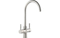 Abode Propure 4 IN 1 Swan Spout Monobloc Tap - Brushed Nickel PT1151