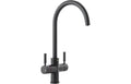 Abode Propure 4 IN 1 Swan Spout Monobloc Tap - Matt Black  PT1152
