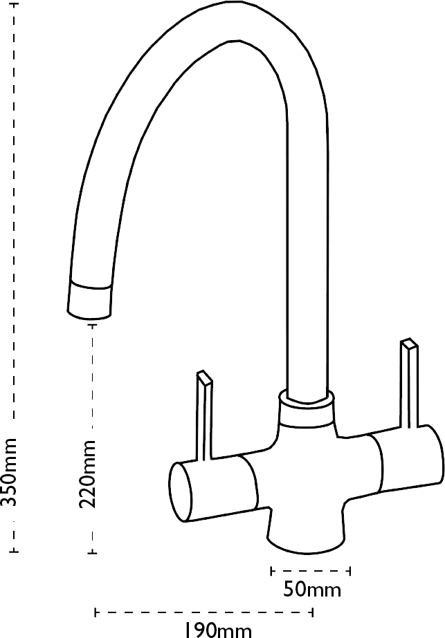 Carron Phoenix Alba Swivel 2HM HP – Chrom