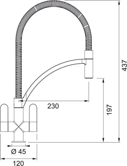 Franke Zelus Chrome / Spring 115.0567.593