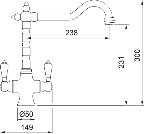 Franke Cotswold Brass 115.0689.617