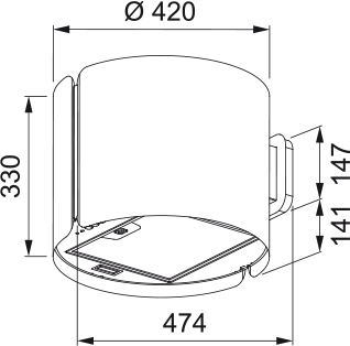 Franke Smart Wall FSMS Wall F42 WH MATT 335.0689.672