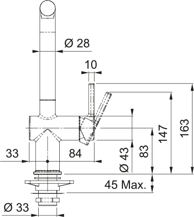 Franke Tessuto J Pullout Nozzle Side Matt Black 115.0691.518