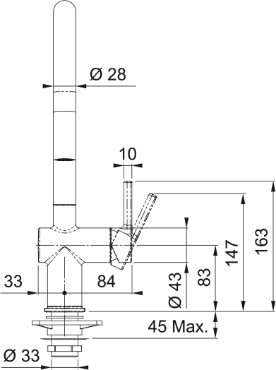 Franke Active J Spout Dual Spray Pull Down MB 115.0653.404