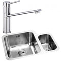 Abode Matrix 1.5 LH Bowl Undermount Kitchen Sink with Specto Sink Tap 572mm L x 450mm W - Stainless Steel
