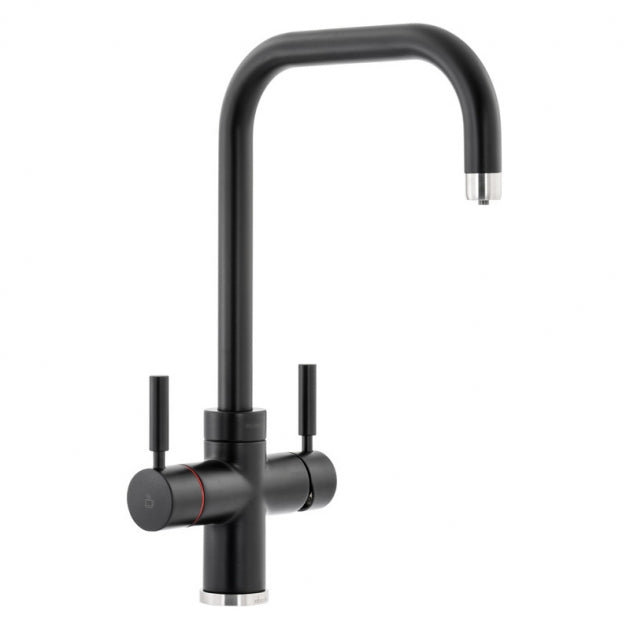 Abode Prostyle 3 IN 1 Quad Spout Monobloc Kitchen Sink Mixer Tap - Matt Black PT1114
