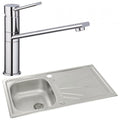 Abode Trydent 1.0 Bowl Inset Kitchen Sink with Specto Sink Tap 860mm L x 500mm W - Stainless Steel